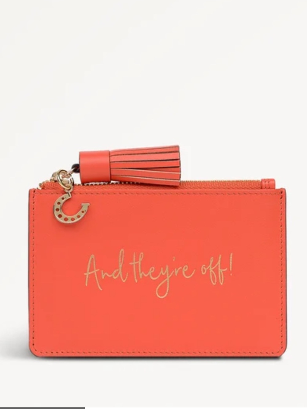 RADLEY LONDON KENTUCKY DERBY Leather Ziptop Coin Purse “And They’re Off” Lobster